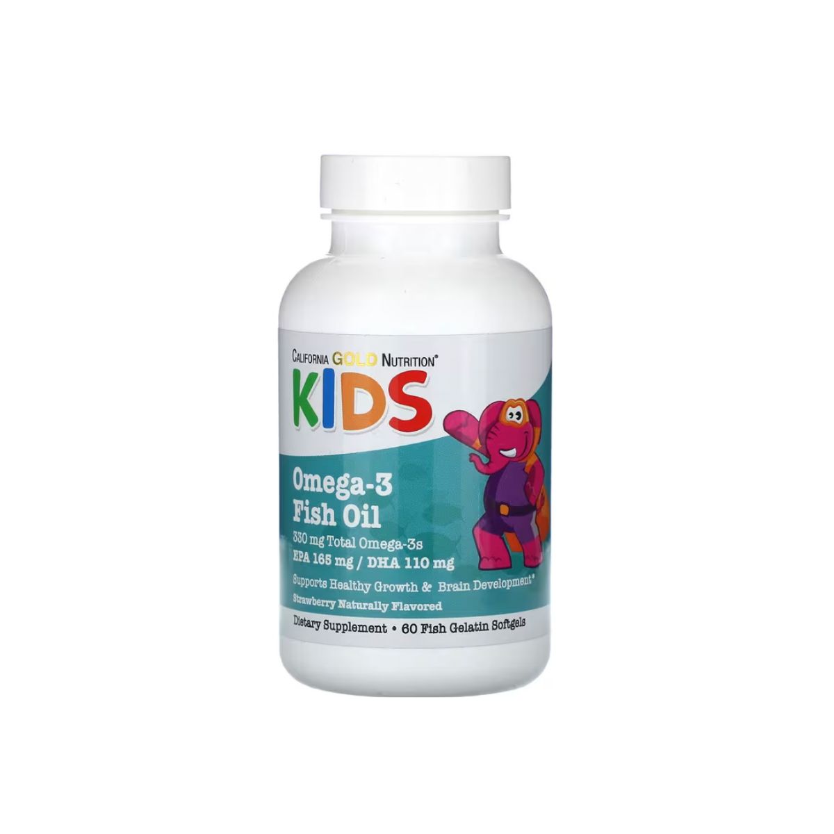 California Gold Nutrition, Kid’s Omega-3 Fish Oil, Natural Strawberry, 60 Fish Gelatin Softgels California Gold Nutrition, Kid’s Omega-3 Fish Oil, Natural Strawberry, 60 Fish Gelatin Softgels