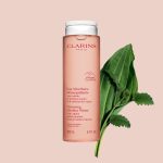 Clarins Paris Cleansing Micellar Water With Alpine Golden Gentian Lemon Balm Extracts Sensitive Skin 200ml