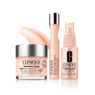 Clinique Pack ( All About Eyes serum + 100h 75ml + Moisture Face Spray )