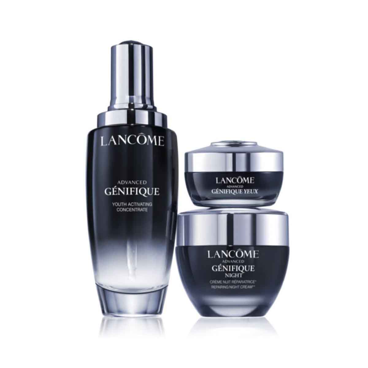 Lancome TRAVEL EXCLUSIVE GENIFIQUE ULTIMATE - SERUM 100ml - EYE CREAM 15ml - NIGHT CREAM 50ml Lancome TRAVEL EXCLUSIVE GENIFIQUE ULTIMATE - SERUM 100ml - EYE CREAM 15ml - NIGHT CREAM 50ml