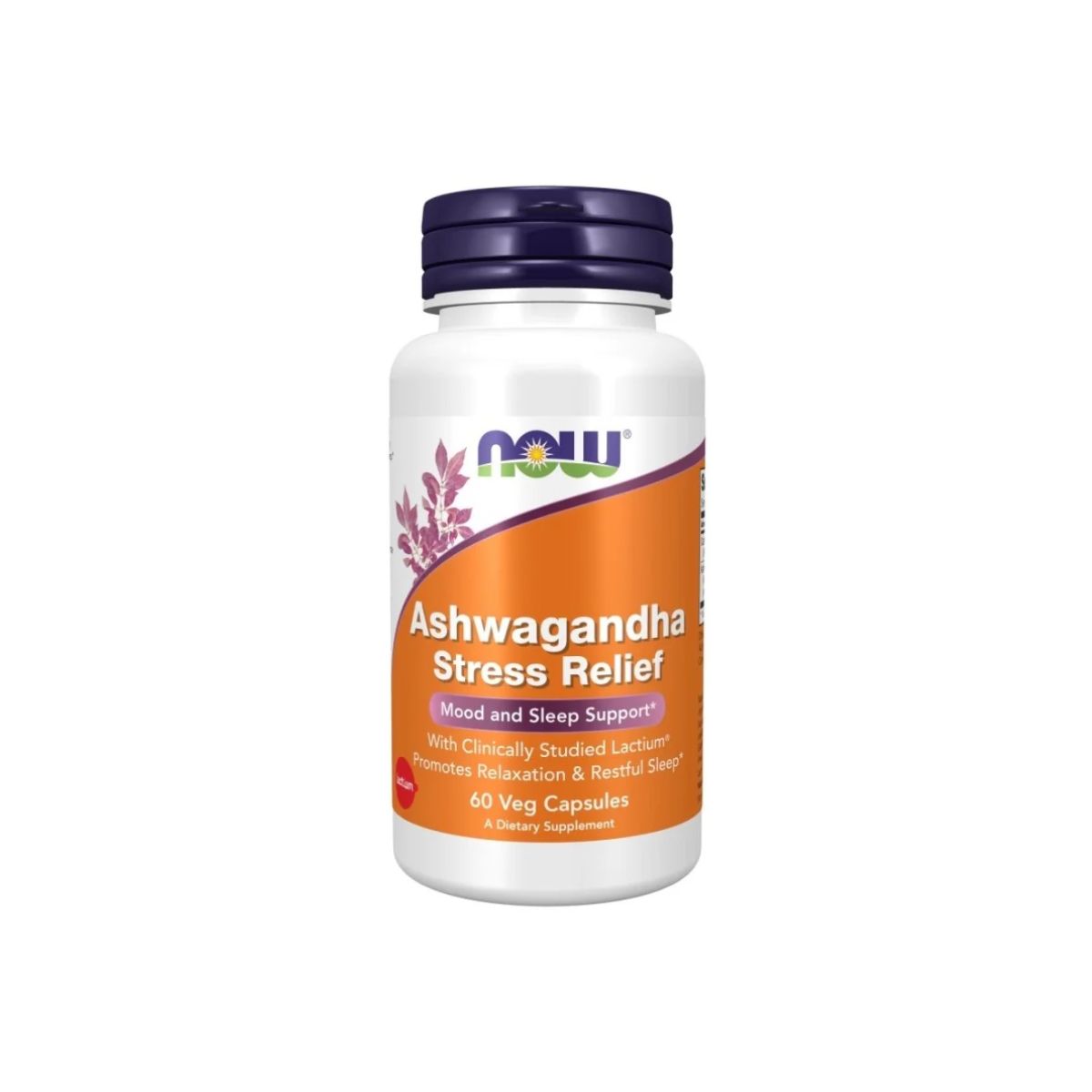 NOW Ashwagandha Stress Relief 60 Veg Capsules NOW Ashwagandha Stress Relief 60 Veg Capsules