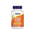 NOW Super Omega 3-6-9 – Fish Oil, Borage & Flaxseed Oils 90 Softgels – Cardiovascular Health Support