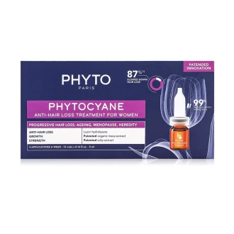 Phyto Phytocyane Anti-Hair Loss Treatment For Women 12 vials