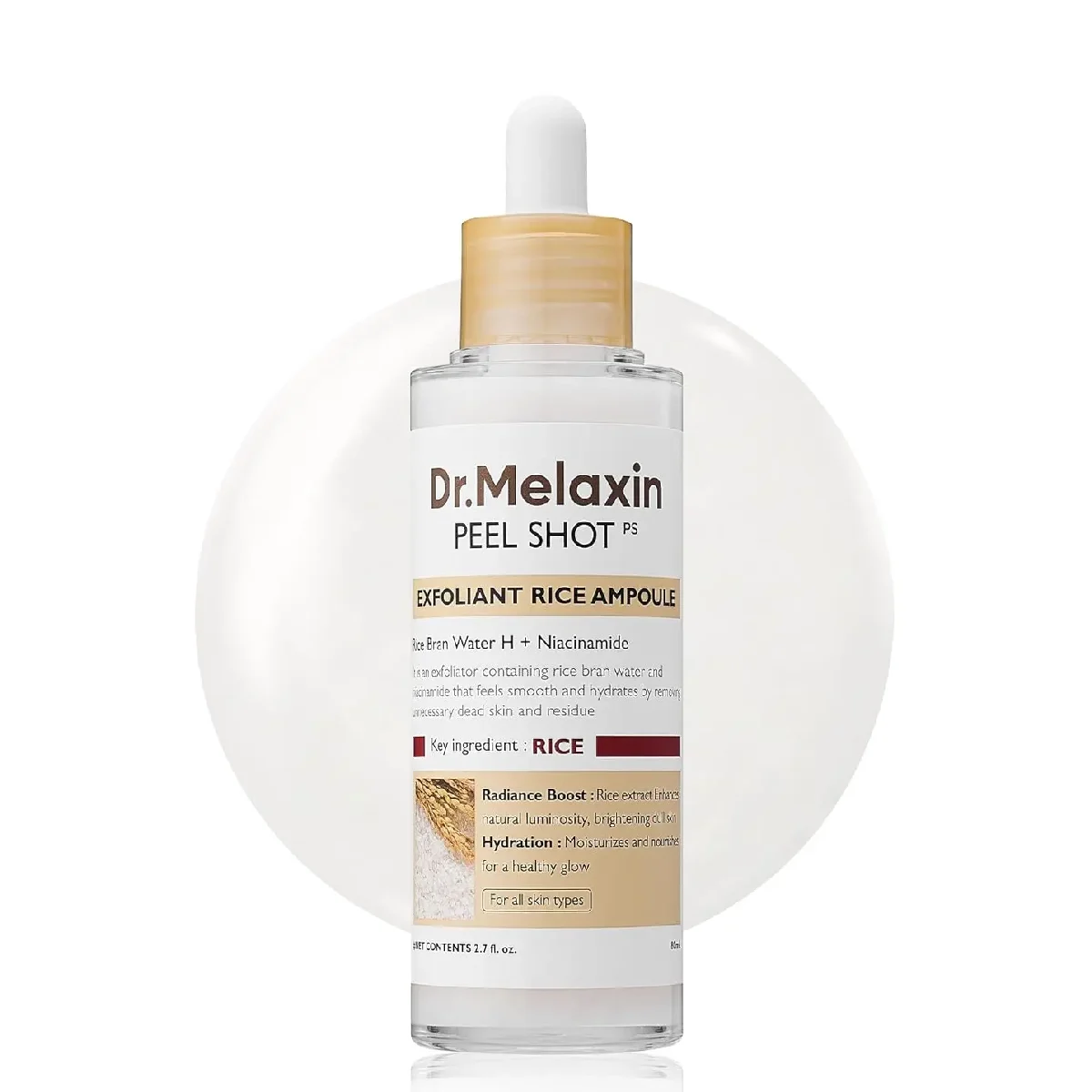 Dr. Melaxin White Rice Exfoliating Ampoule 80ml Dr. Melaxin White Rice Exfoliating Ampoule 80ml